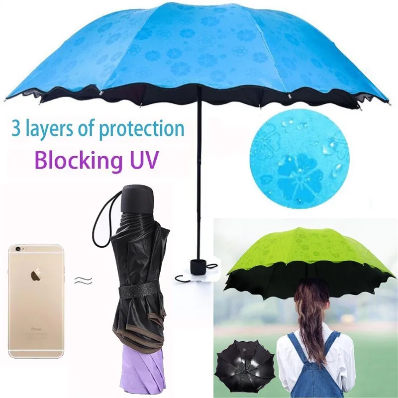 DMBRELLA Windproof Anti-uv Rain Umbrella UV-Protection Colour Change Compact Folding Travel Waterproof for Lady Women DM007
DMBRELLA Windproof Anti-uv Rain Umbrella UV-Protection Colour Change Compact Folding Travel Waterproof for Lady Women DM007