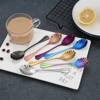 7 Colors stainless steel spoon safe plating colorful tea coffee spoon for dessert cake sugar bar stir scoop personality cutlery
7 Colors stainless steel spoon safe plating colorful tea coffee spoon for dessert cake sugar bar stir scoop personality cutlery