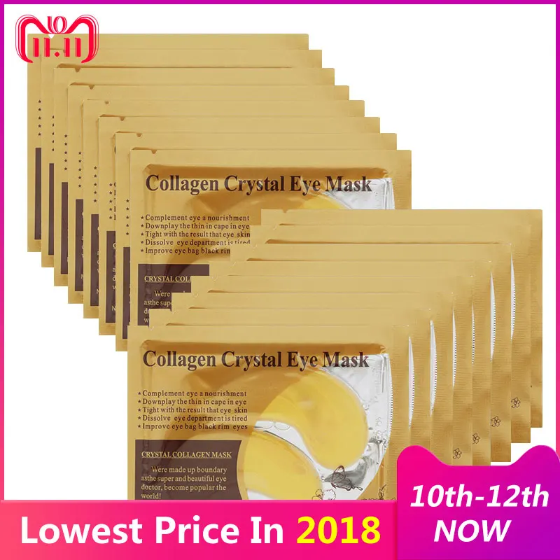 10pcs=5pair Gold Crystal Collagen Eye Mask Dark Circles Revome Eyelid Patches Under Eye Bags Anti Wrinkle Puffiness Moisturizing
10pcs=5pair Gold Crystal Collagen Eye Mask Dark Circles Revome Eyelid Patches Under Eye Bags Anti Wrinkle Puffiness Moisturizing