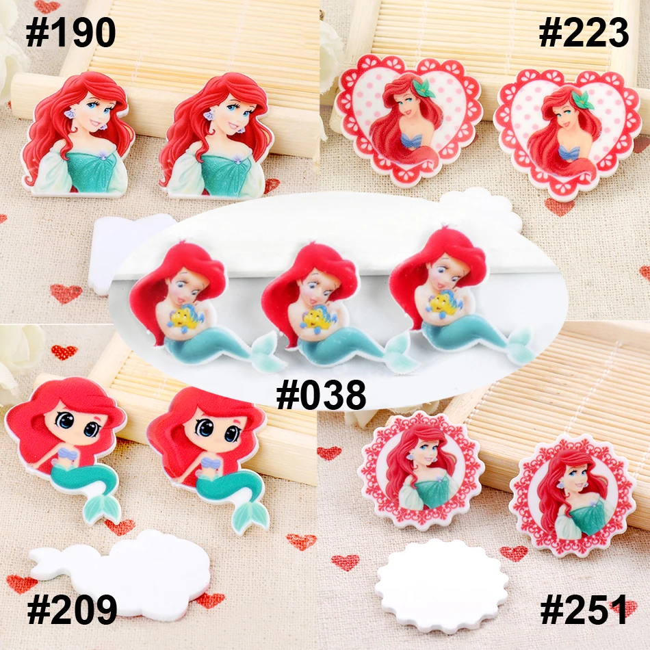 50pcs Mixed Cute Little Mermaid Flatback Resin Planar Cartoon Character DIY Resin Craft for Home Decoration Accessories
50pcs Mixed Cute Little Mermaid Flatback Resin Planar Cartoon Character DIY Resin Craft for Home Decoration Accessories