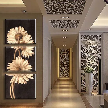 3 Panel Daisy Wall Painting Free Shipping Modern Wall Painting flower Home hallway Art Picture Paint on Canvas Prints Unframed
3 Panel Daisy Wall Painting Free Shipping Modern Wall Painting flower Home hallway Art Picture Paint on Canvas Prints Unframed