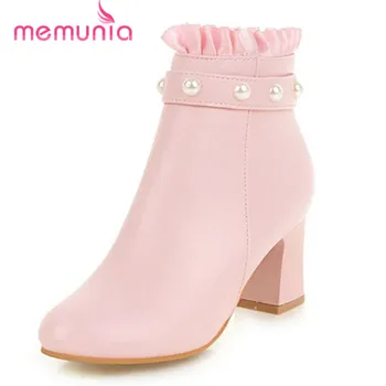 MEMUNIA 2020 new arrival boots women autumn winter high heels boots simple zipper sweet dress shoes woman ankle boots female
MEMUNIA 2020 new arrival boots women autumn winter high heels boots simple zipper sweet dress shoes woman ankle boots female