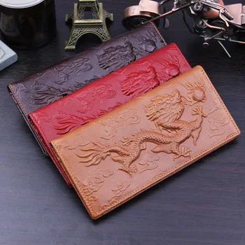 2017 China Dragon Genuine Leather Long Wallets Both Women Men New 3D Embossed Vintage Design Famous Brand Female Clutch Purse
2017 China Dragon Genuine Leather Long Wallets Both Women Men New 3D Embossed Vintage Design Famous Brand Female Clutch Purse