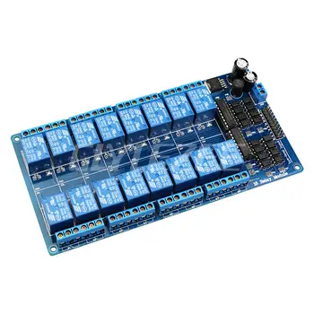 Glyduino 16 Channel 12V Relay Module Interface Board For Arduino PIC ARM DSP PLC With Optocoupler Protection LM2576 Power
Glyduino 16 Channel 12V Relay Module Interface Board For Arduino PIC ARM DSP PLC With Optocoupler Protection LM2576 Power