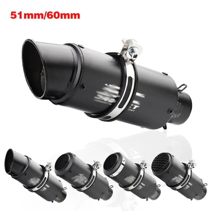51/60mm Stainless Steel Motorcycle Exhaust Universal Muffler Motorbike SC Exhaust For Honda Kawasaki Yamaha KTM DUCATI ATV
51/60mm Stainless Steel Motorcycle Exhaust Universal Muffler Motorbike SC Exhaust For Honda Kawasaki Yamaha KTM DUCATI ATV