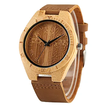 Creative Life Tree Handmade Carving Modern Men Women Quartz Wrist Watch Novel Bamboo Sport Clock Genuine Leather Strap Gifts
Creative Life Tree Handmade Carving Modern Men Women Quartz Wrist Watch Novel Bamboo Sport Clock Genuine Leather Strap Gifts