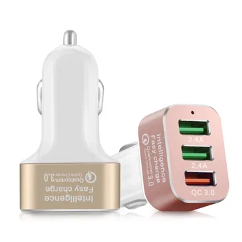 Universal Quick Charge 3.0 42W 3-Port USB Car Charger for iPhone Samsung Galaxy LG G4 G5 Google Nexus for IOS Android devices
Universal Quick Charge 3.0 42W 3-Port USB Car Charger for iPhone Samsung Galaxy LG G4 G5 Google Nexus for IOS Android devices