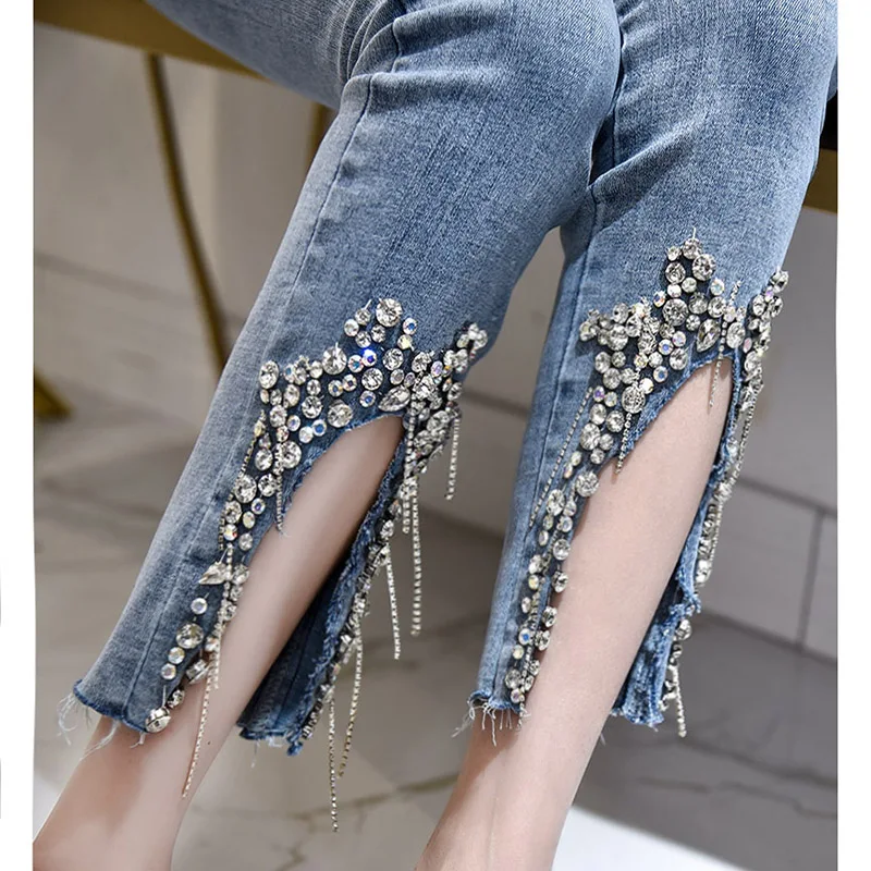 shine diamond women jeans irregular slim sexy flare jeans female ankle-length pants autumn new style top quality
shine diamond women jeans irregular slim sexy flare jeans female ankle-length pants autumn new style top quality