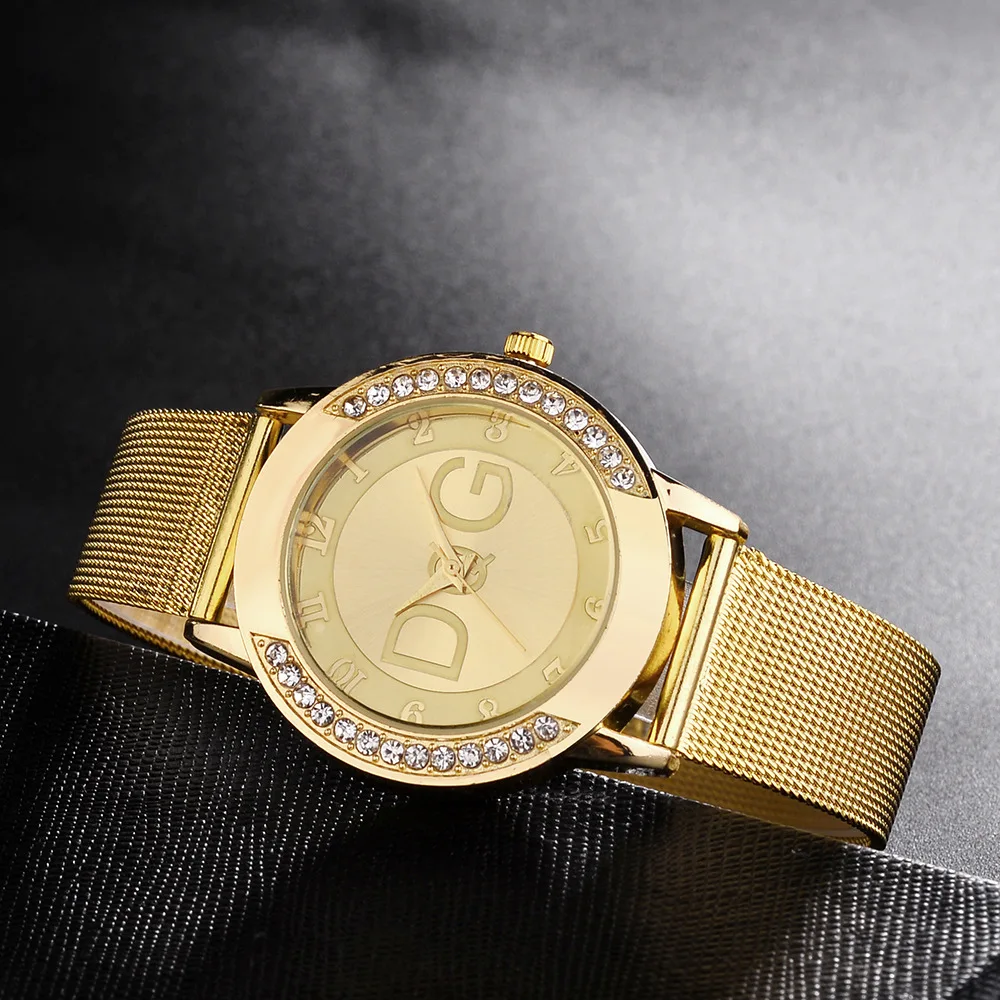 2019Simple Fashion Lady Mesh Strap Watch Rhinestone Case Watch Pure Color Strap bayan kol saati orologio donna elegante relogio
2019Simple Fashion Lady Mesh Strap Watch Rhinestone Case Watch Pure Color Strap bayan kol saati orologio donna elegante relogio