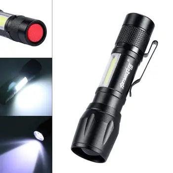 E80 Mini Telescopic Focusing 300 Lumens XPE + COB Sidelights Glare LED Flashlight with 3 Modes for Daily Life/Outdoor Activities
E80 Mini Telescopic Focusing 300 Lumens XPE + COB Sidelights Glare LED Flashlight with 3 Modes for Daily Life/Outdoor Activities