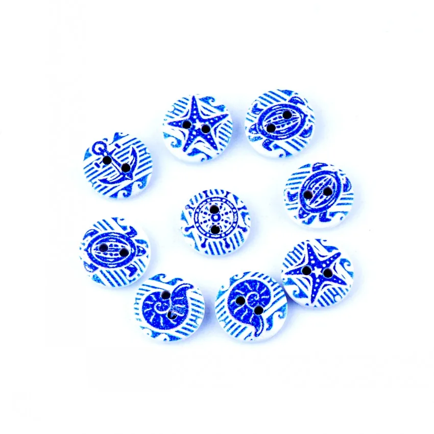 Free Shipping 10 Random Mixed 2 Hole Print Blue Navigation Wood Buttons 15mm Dia. Sewing Tools Diy Clothing Accessories F0595
Free Shipping 10 Random Mixed 2 Hole Print Blue Navigation Wood Buttons 15mm Dia. Sewing Tools Diy Clothing Accessories F0595