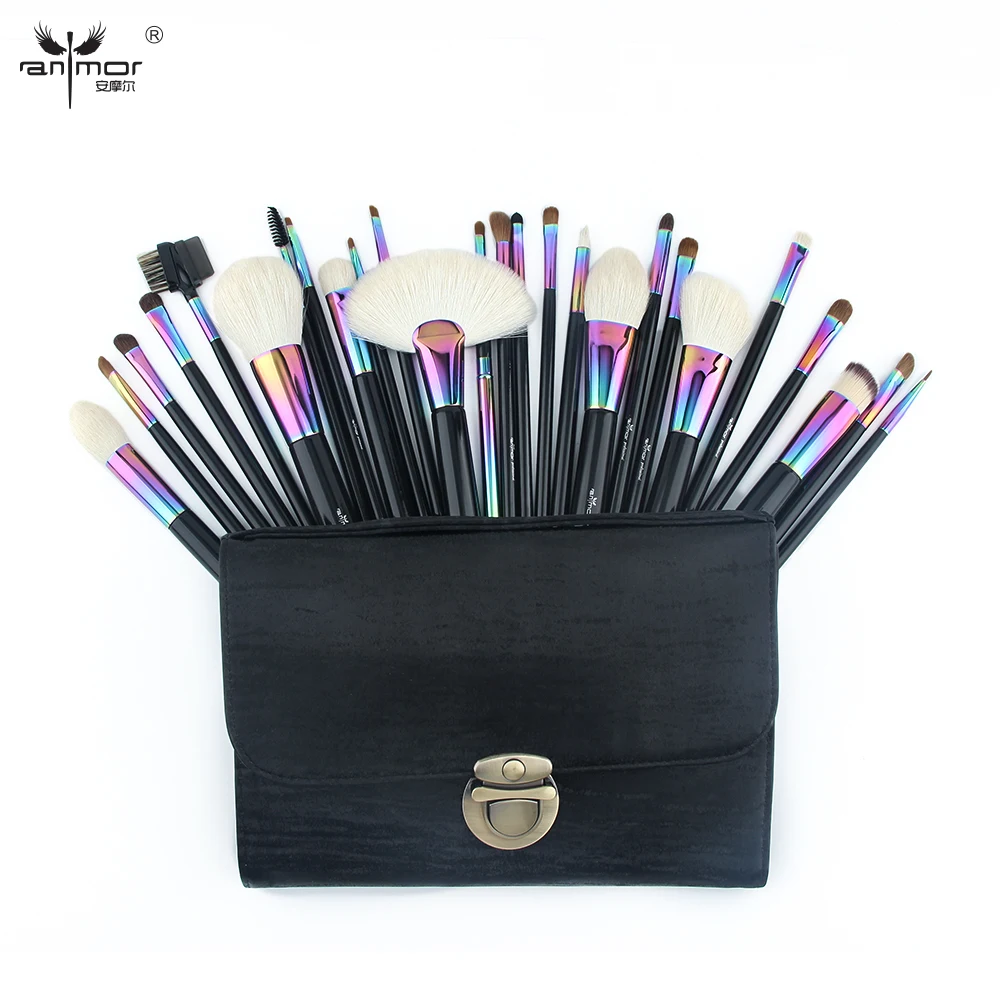 2019 Anmor 26PCS Makeup Brushes Set Professional Natural Hair Foundation Powder Eyeshadow Lip Make Up Brush With Cosmetic Bag
2019 Anmor 26PCS Makeup Brushes Set Professional Natural Hair Foundation Powder Eyeshadow Lip Make Up Brush With Cosmetic Bag