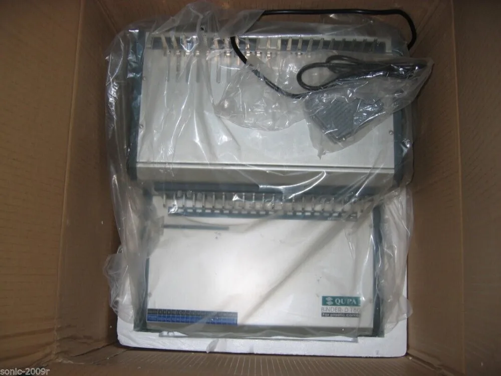 Top Fast Ship New Heavy Duty Electric Plastic Comb Binding Machine with CE/RoHs
Top Fast Ship New Heavy Duty Electric Plastic Comb Binding Machine with CE/RoHs