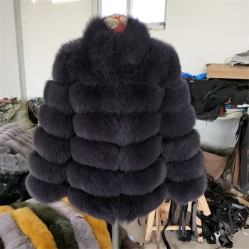 Real Fox Fur Women Coat with Mandarin Collar and Stitching Sheep skin Autumn Winter Slim Fox Fur Jacket
Real Fox Fur Women Coat with Mandarin Collar and Stitching Sheep skin Autumn Winter Slim Fox Fur Jacket