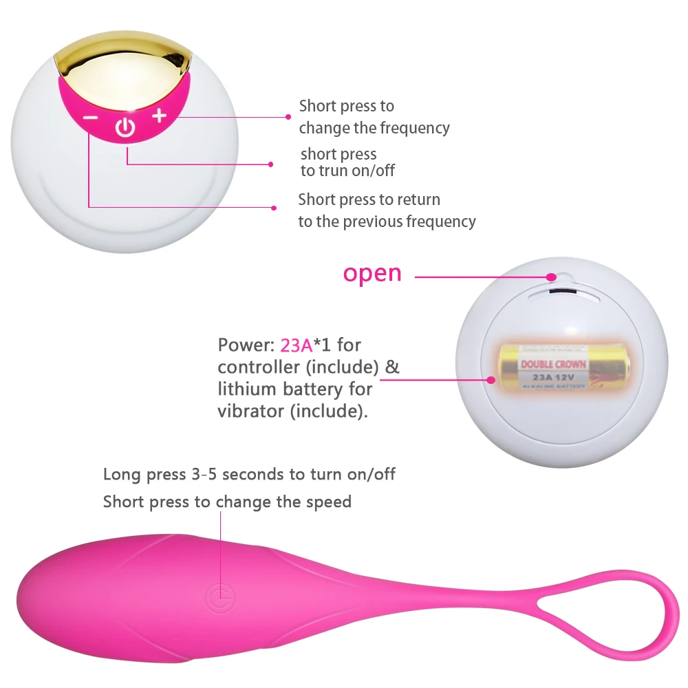 Wireless Remote Control Vibrating Silicone Bullet Egg Vibrators USB Rechargeable Massage Ball Adult Sex Toys