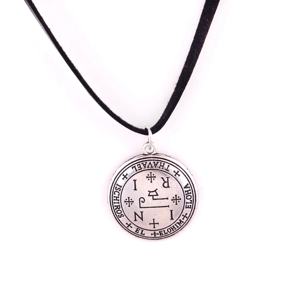 Leather Rope Viking Style Necklace Jewelry Special Rune Archangel THAVAEL Religions Solomon Amulet Provide Dropshipping | Украшения и