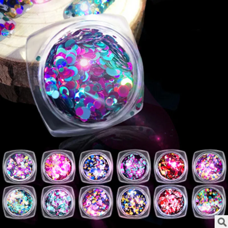 1box latest nail jewelry imported materials round laser sequins flashing nail art ornaments nails
1box latest nail jewelry imported materials round laser sequins flashing nail art ornaments nails