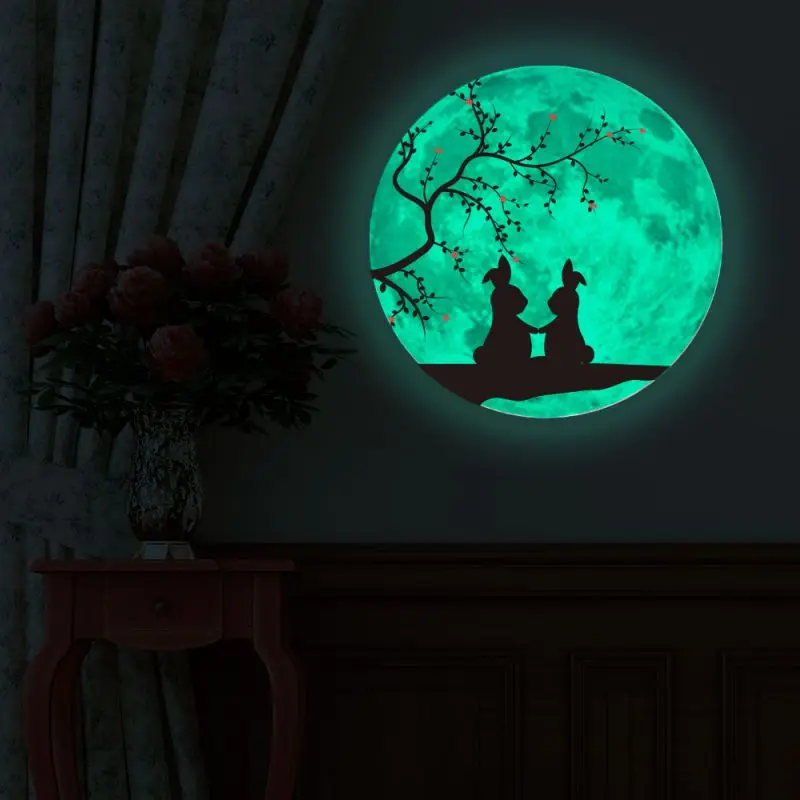 Beautiful Love Luminous Moon Kissing Couples Rabbit Cat Birds Glowing Wall Stickers Home Garden Festive Party Supplies
Beautiful Love Luminous Moon Kissing Couples Rabbit Cat Birds Glowing Wall Stickers Home Garden Festive Party Supplies