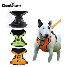חמה אופנה לחיות מחמד רתם רפלקטיבית ניילון לרתום כלב גדול חיות מחמד כלב אפוד אימון עם ידית לכלבים בינוניים גדולים S-XL(China)