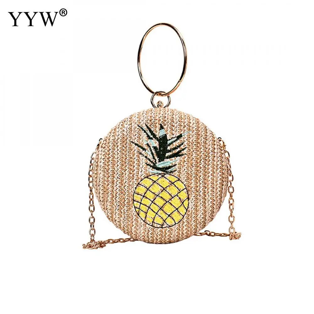 Women Summer Handmade Crossbody Bags Bohemia Woven Rattan Bag Round Straw Shoulder Bag 2019 Small Beach Handbags Pineapple
Women Summer Handmade Crossbody Bags Bohemia Woven Rattan Bag Round Straw Shoulder Bag 2019 Small Beach Handbags Pineapple