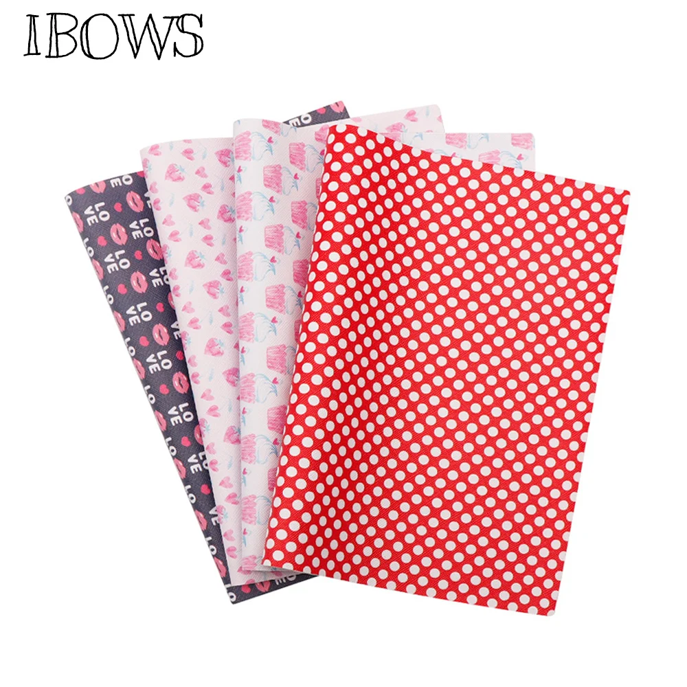 IBOWS 22*30cm Synthetic Leather Fabric Valentine's Day Faux Vinyl Leather Printed Fabric DIY Hairbow Crafts Sewing Material
IBOWS 22*30cm Synthetic Leather Fabric Valentine's Day Faux Vinyl Leather Printed Fabric DIY Hairbow Crafts Sewing Material