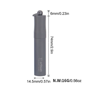 Tiartisan Pocket Toothpick Holder Eco-Friendly Ultralight Portable Titanium Toothpick Box Pill Case
Tiartisan Pocket Toothpick Holder Eco-Friendly Ultralight Portable Titanium Toothpick Box Pill Case