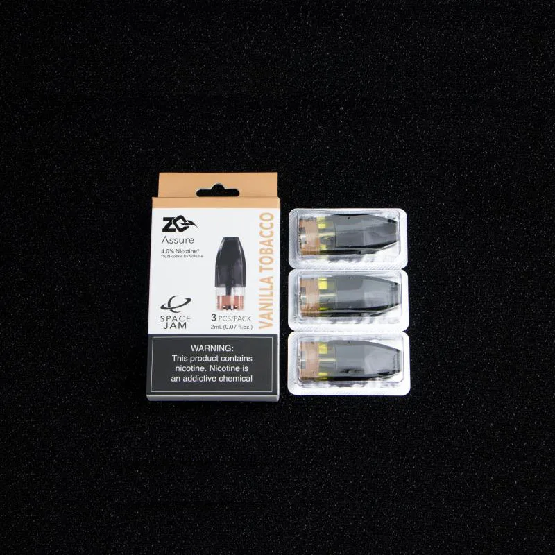 3pcs/pack ZQ Assure Replacement Pods With Space Jam Flavors For ZQ Assure Pod Device Electronic Cigarette Replacement Assure Pod
3pcs/pack ZQ Assure Replacement Pods With Space Jam Flavors For ZQ Assure Pod Device Electronic Cigarette Replacement Assure Pod