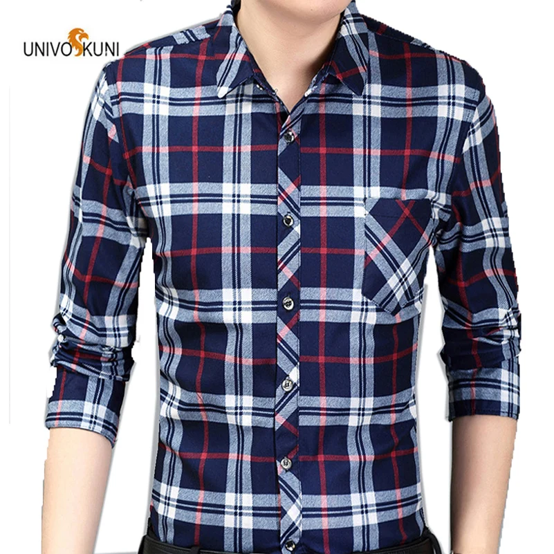 UNIVOS KUNI Spring and summer men's new wear-free shirt thin section long-sleeved plaid casual loose men's shirt sizeM-3XL WYR45
UNIVOS KUNI Spring and summer men's new wear-free shirt thin section long-sleeved plaid casual loose men's shirt sizeM-3XL WYR45