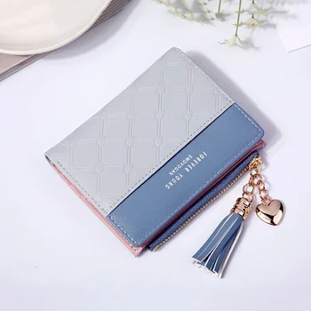 Women Tassel Zipper Purse PU Leather Patchwork Color Wallet Money Card Holder Bag Wallets Gifts Popular
Women Tassel Zipper Purse PU Leather Patchwork Color Wallet Money Card Holder Bag Wallets Gifts Popular