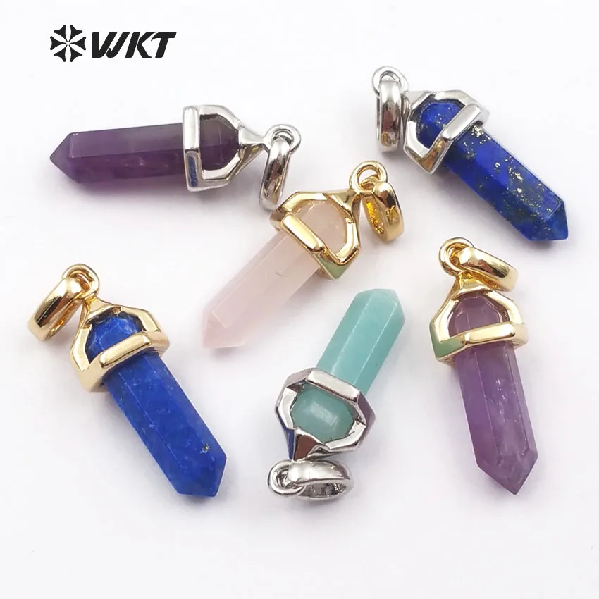 WT-P1387 Vintage Design Cube Point Shape Multi Natural Stone Pendant With Gold Or Silver Cap Setting Women Vogue Jewelry
WT-P1387 Vintage Design Cube Point Shape Multi Natural Stone Pendant With Gold Or Silver Cap Setting Women Vogue Jewelry