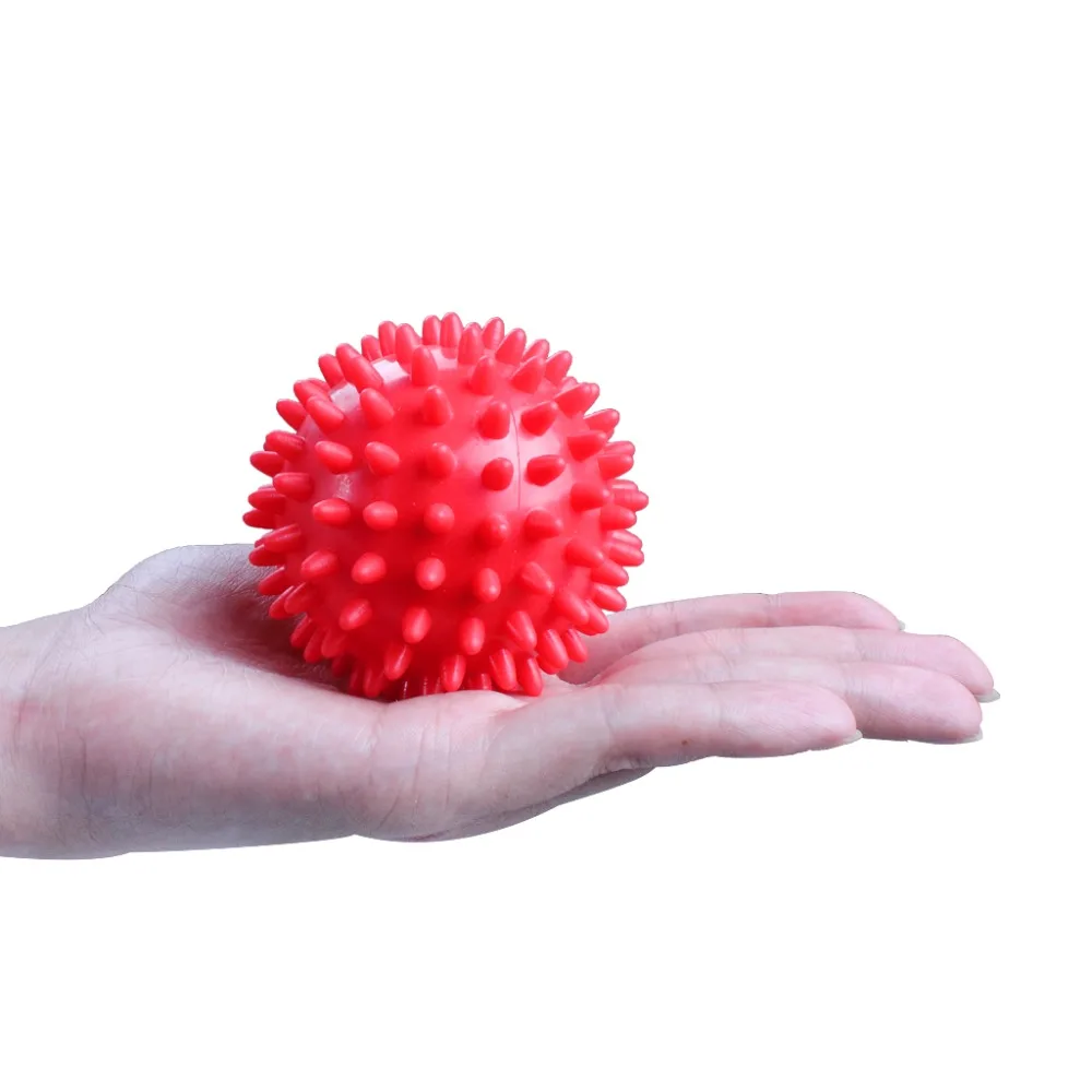 Spiky Massage Physical Therapy Lacrosse Ball Best For Muscle Soreness Back Foot Pain Relief Yoga Myofascial Plantar (2)