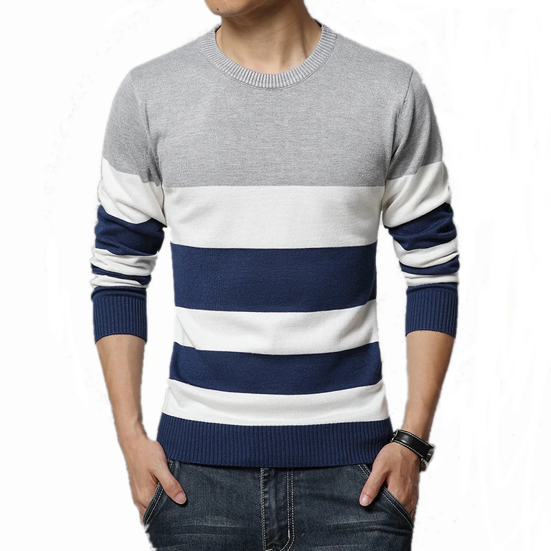 Sweater Men Casual O-Neck Striped Slim Fit Knitting Mens Sweaters And Pullover Men pull homme Brand Clothing Plus size 5XL
Sweater Men Casual O-Neck Striped Slim Fit Knitting Mens Sweaters And Pullover Men pull homme Brand Clothing Plus size 5XL