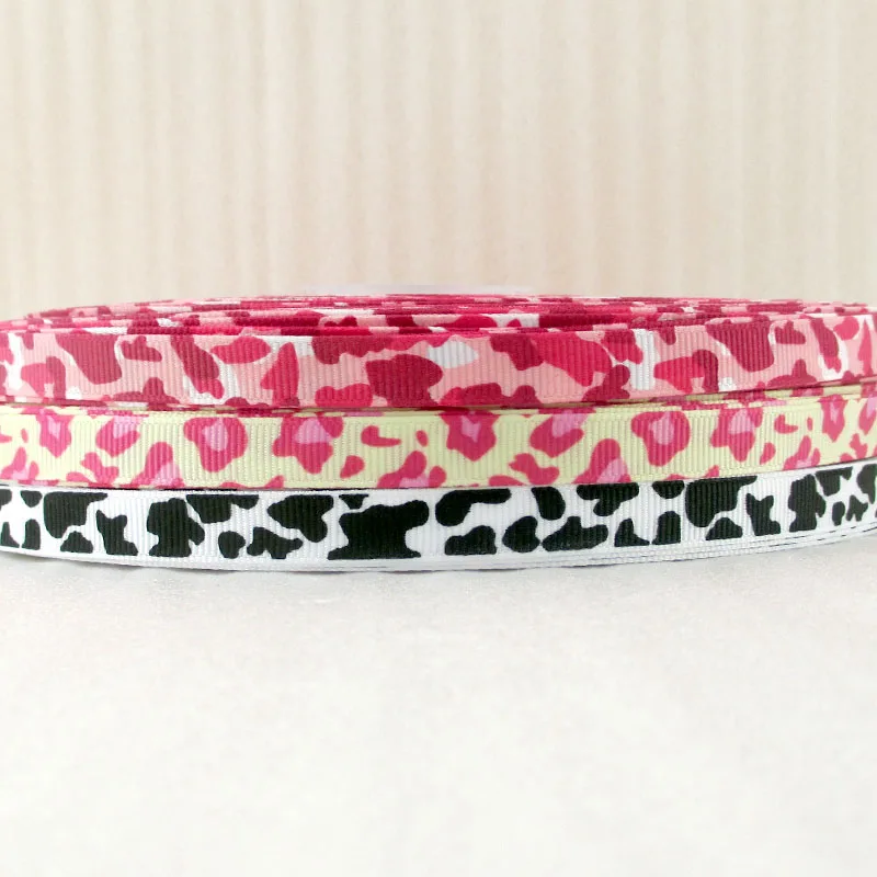 David accessories 3/8"9mm cow leopard printed polyester grosgrain tape ribbon 5yds,DIY handmade materials,wedding wrap,5Yc3270
David accessories 3/8"9mm cow leopard printed polyester grosgrain tape ribbon 5yds,DIY handmade materials,wedding wrap,5Yc3270