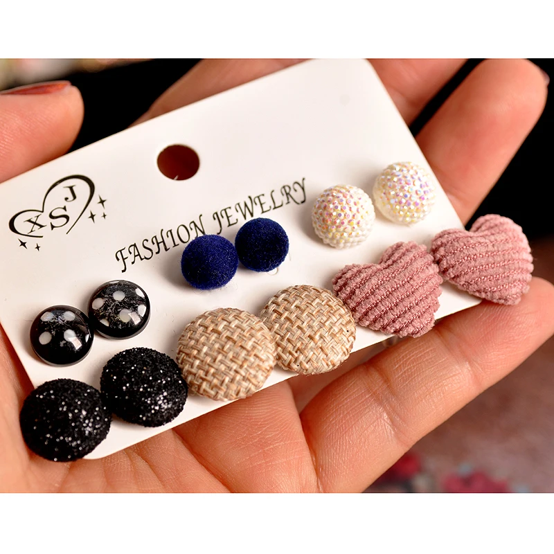 New fashion women jewelry wholesale girls' party pearl heart stud mashup 6 pairs /set beautiful earrings gift free shipping
New fashion women jewelry wholesale girls' party pearl heart stud mashup 6 pairs /set beautiful earrings gift free shipping