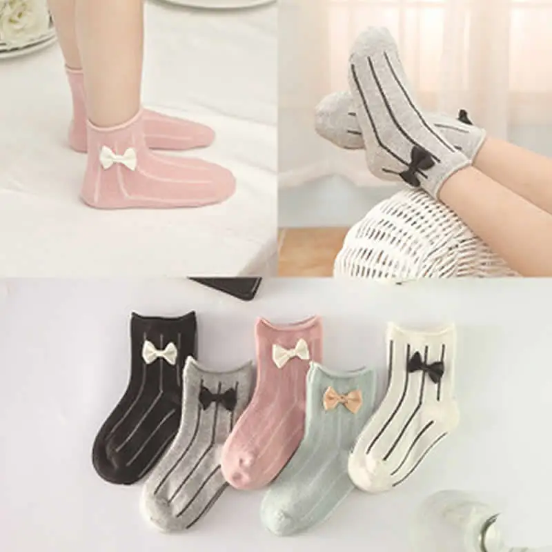 Girls bowknot socks Sweet vertical stripes princess short socks toddler Comfortable girl cotton socks bow sock 5pair/lot
Girls bowknot socks Sweet vertical stripes princess short socks toddler Comfortable girl cotton socks bow sock 5pair/lot