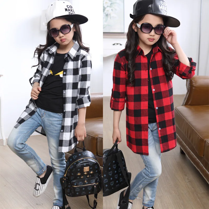 Spring fashion girls plaid shirts red/white school girl blouse long section shirts for girls long sleeve blouse designs
Spring fashion girls plaid shirts red/white school girl blouse long section shirts for girls long sleeve blouse designs