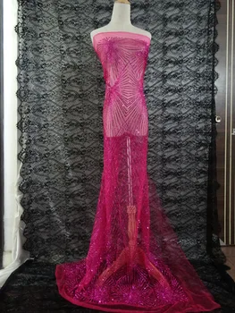 2018 Latest Fushia pink African French Lace Fabric High Quality African Tulle Glitter Lace Fabric For Wedding
2018 Latest Fushia pink African French Lace Fabric High Quality African Tulle Glitter Lace Fabric For Wedding