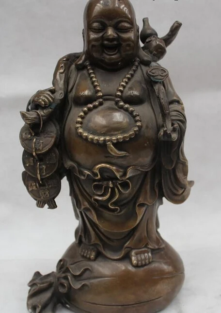R0717 Details about 12"China Buddhism Bronze Happy Laugh Maitreya Buddha Ruyi money Bag Statue (B0328)
R0717 Details about 12"China Buddhism Bronze Happy Laugh Maitreya Buddha Ruyi money Bag Statue (B0328)
