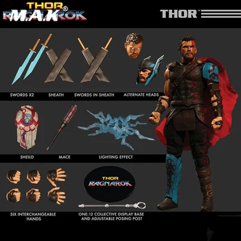 Collectible 1/12 Scale Full Set Thor Ragnarok Action figure Doll Figure Weapon Model for Fans Holiday Gifts
Collectible 1/12 Scale Full Set Thor Ragnarok Action figure Doll Figure Weapon Model for Fans Holiday Gifts