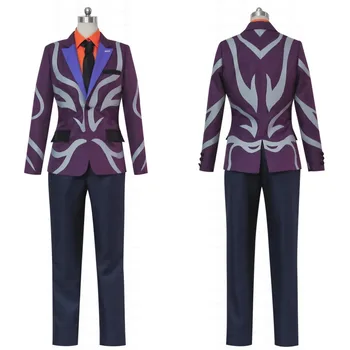 Tokyo Ghoul Shuu Tsukiyama Gastronome Purple cos Suit Cosplay Costume Halloween for adult
Tokyo Ghoul Shuu Tsukiyama Gastronome Purple cos Suit Cosplay Costume Halloween for adult