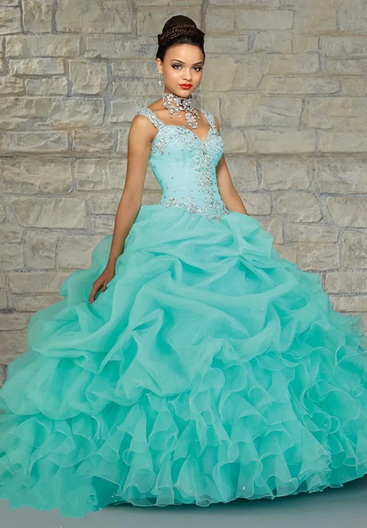MANSA Quinceanera Dresses Ball Gowns 2016 Sweetheart Ruffles Beaded Crystal Dress 15 Years Masquerade Vestidos Debutantes De 15
MANSA Quinceanera Dresses Ball Gowns 2016 Sweetheart Ruffles Beaded Crystal Dress 15 Years Masquerade Vestidos Debutantes De 15