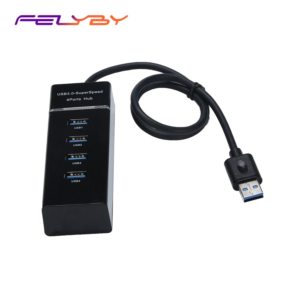 FELYBY Portable Mini 4 Port USB 3.0 Hub Splitter Expansion For Computer Notebook Laptop PC Macbook Portable USB-HUB Adapter
FELYBY Portable Mini 4 Port USB 3.0 Hub Splitter Expansion For Computer Notebook Laptop PC Macbook Portable USB-HUB Adapter