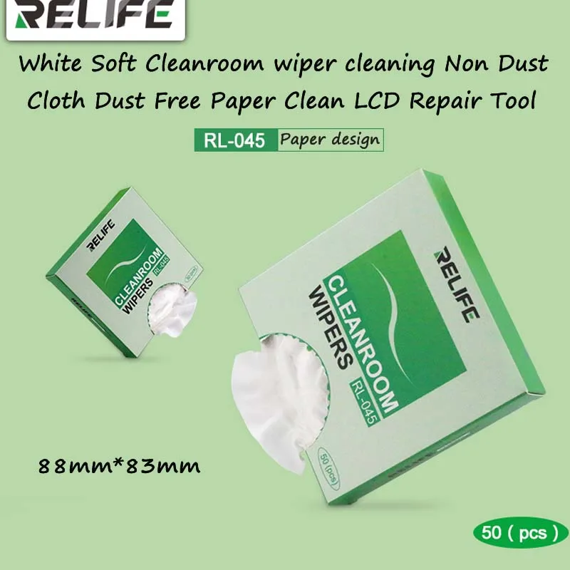 50Pcs/Lot White Soft Cleanroom wiper cleaning Non Dust Cloth Dust Free Paper Clean LCD Repair Tool 88mm x 83mm
50Pcs/Lot White Soft Cleanroom wiper cleaning Non Dust Cloth Dust Free Paper Clean LCD Repair Tool 88mm x 83mm