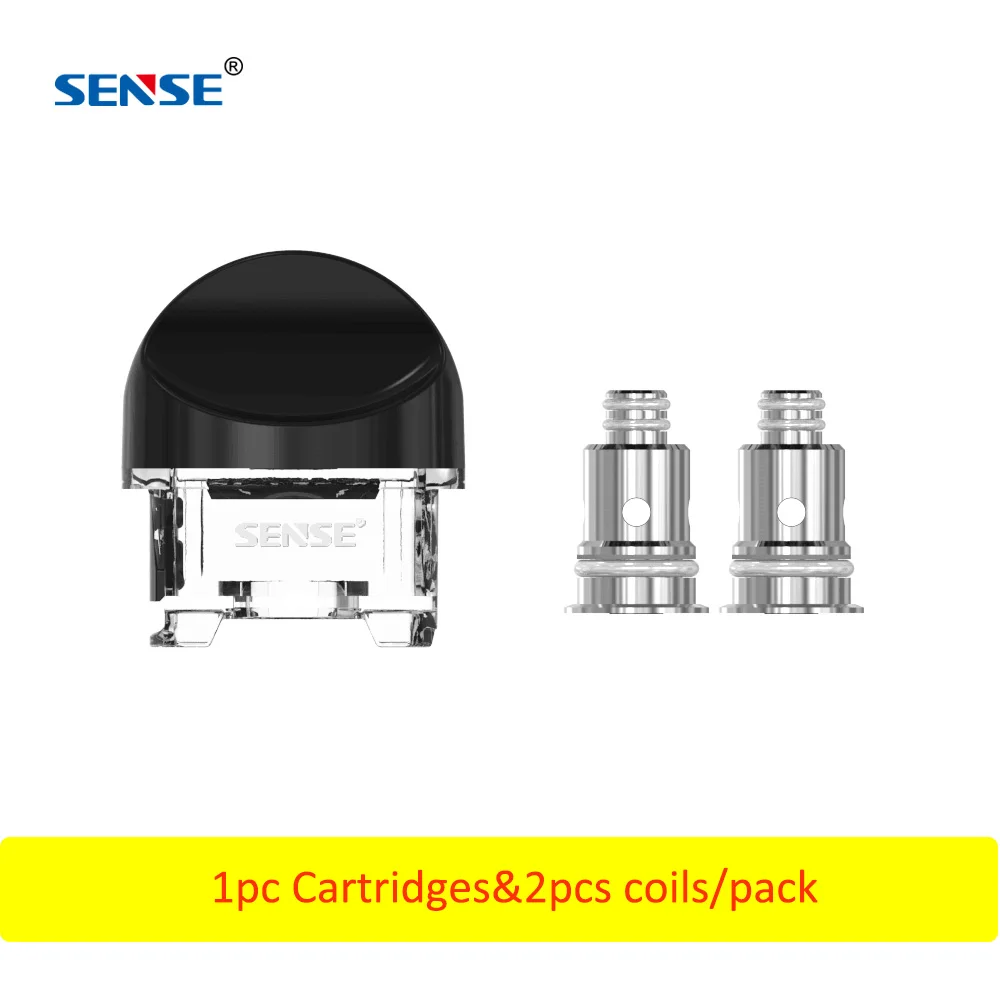 Original Sense Orbit Pod Cartridge 2.5ml with 2pcs repalcement 1.1ohm coil fit Sensetech Orbit pod kit
Original Sense Orbit Pod Cartridge 2.5ml with 2pcs repalcement 1.1ohm coil fit Sensetech Orbit pod kit