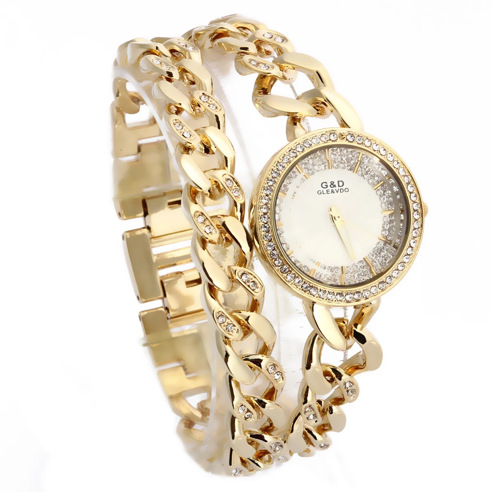 XG60 New Luxury Women's Watch Wrist Watches Analog Quartz Stainless Steel Band Rhinestone Bracelet Double Chain
XG60 New Luxury Women's Watch Wrist Watches Analog Quartz Stainless Steel Band Rhinestone Bracelet Double Chain