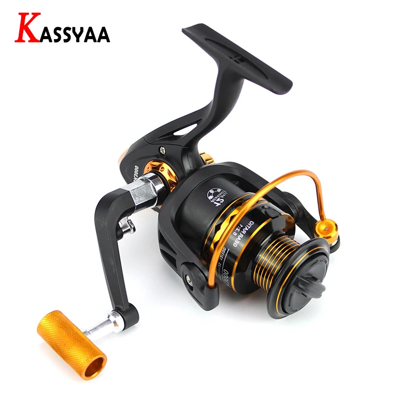 KASSYAA Spinning Fishing Reel 5.2:1 12+1BB Max Drag 14kg Handedness Swap Gapless Multiaxis Metal Spinning Reel For Bass Fishing
KASSYAA Spinning Fishing Reel 5.2:1 12+1BB Max Drag 14kg Handedness Swap Gapless Multiaxis Metal Spinning Reel For Bass Fishing