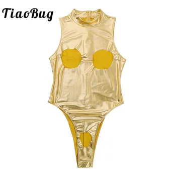 TiaoBug Women One-piece Faux Leather Open Crotch Porno Bodystocking Sexy Lingerie Open Bust Crotchless Teddy Bodysuit Nightwear
TiaoBug Women One-piece Faux Leather Open Crotch Porno Bodystocking Sexy Lingerie Open Bust Crotchless Teddy Bodysuit Nightwear
