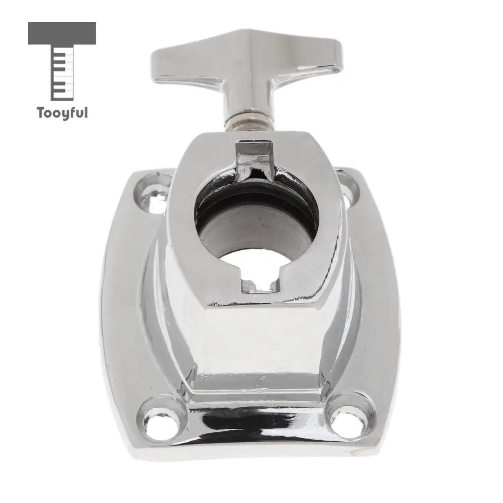 Tooyful Drum Holder Base Plate Drum Rack Clamp Drum Tom Mount Bracket for Drummer