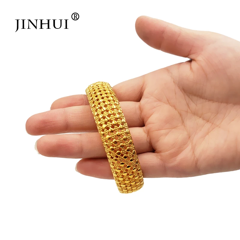 Jin Hui New Fashion Gold Color Wedding Bangles for Women Bride Can OPen Bracelets Ethiopian/france/African/Dubai Jewelry gifts
Jin Hui New Fashion Gold Color Wedding Bangles for Women Bride Can OPen Bracelets Ethiopian/france/African/Dubai Jewelry gifts
