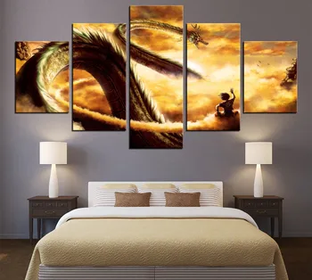 HD Prints Canvas Pictures Modern Wall Art 5 Pieces Cartoon Dragon Ball Z Paintings Goku Ride Shenron Poster Home Decor Framewor
HD Prints Canvas Pictures Modern Wall Art 5 Pieces Cartoon Dragon Ball Z Paintings Goku Ride Shenron Poster Home Decor Framewor